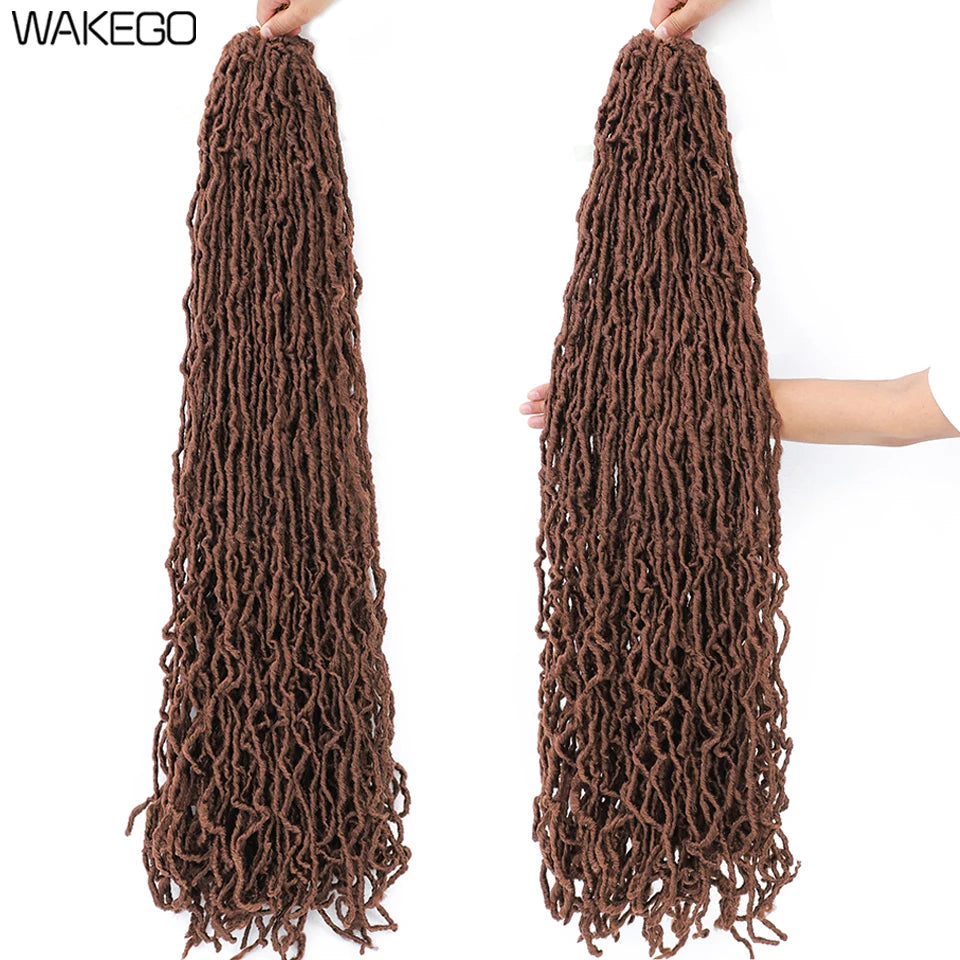 Top Faux Dreadlocks Extension 36 pulgadas Super Long New Faux Locks Crochet Braid Bouclé Pre Extended New Soft Locs Crochet Hair