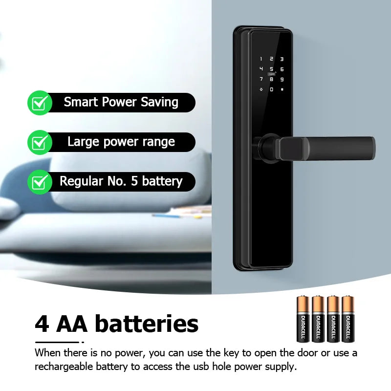 Manufacturer Low Price Smart Entry Door Lock Keyless Golden Supplier Lock Door Smart Gate Outdoor Digital Lock for Hone
