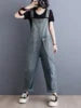 Boutique Wholesale 2026 Summer New Fashionable and Versatile Loose Casual Denim Women's Jumpsuit
