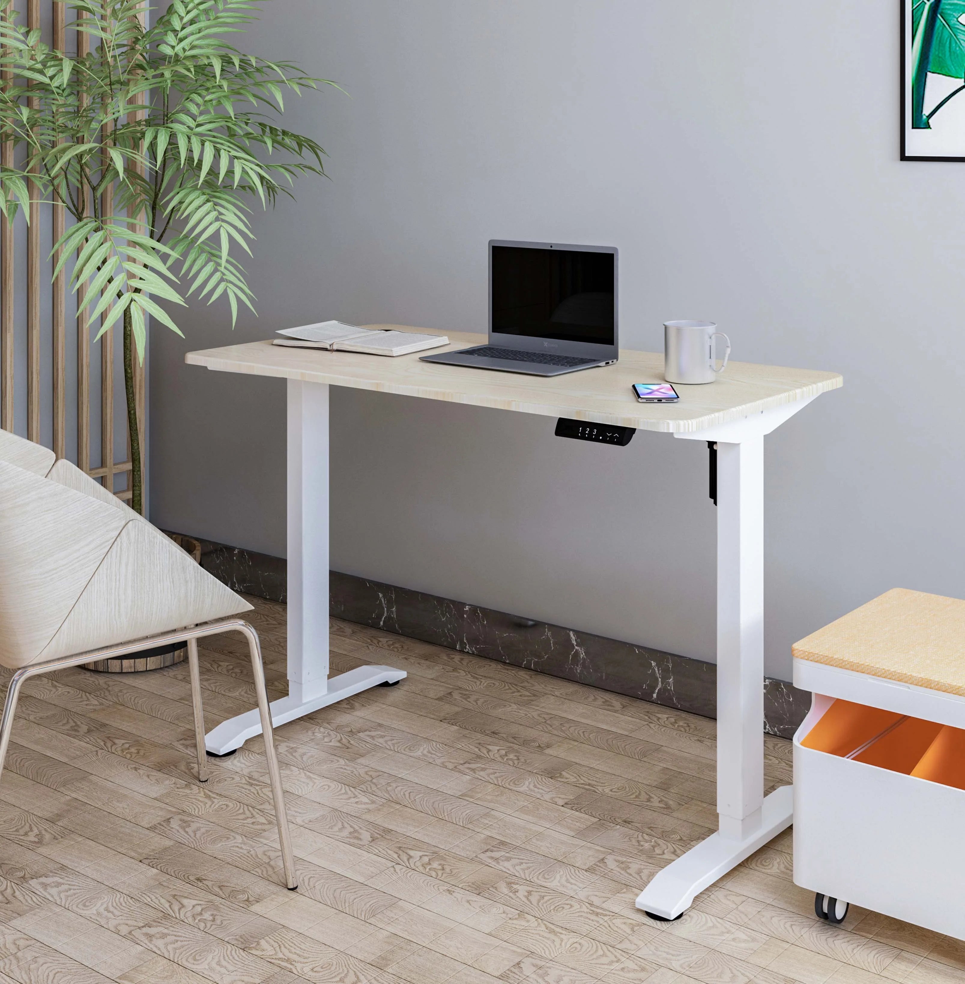 Manufacture Fashion Sit Stand Desk Adjustable Height Rising Stand up Computer Laptop Standing Desk for Office