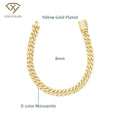 Gra Certified 8-20mm Luxury Hip Hop Jewelry 925 Silver Mens Iced Out Vvs Diamond Mossanite Moissanite Cuban Link Chain Bracelet
