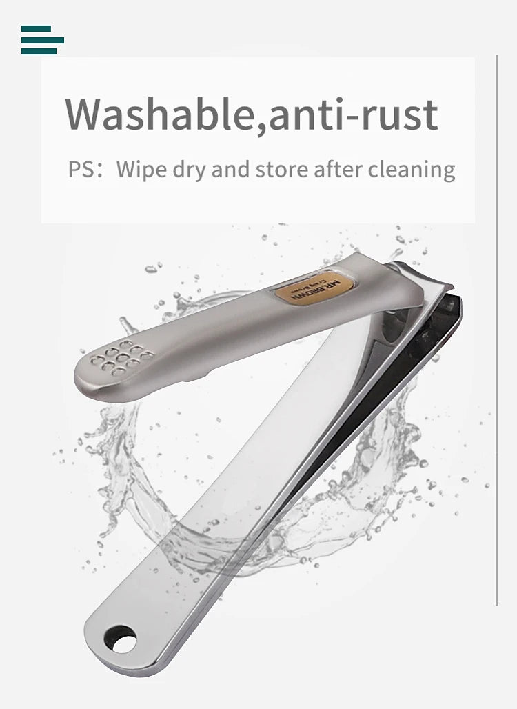 Nail Trimmer Pedicure Scissor Nail Clippers Stainless Steel Anti Splash Fingernail Cutter Manicure Tools Bionics Design