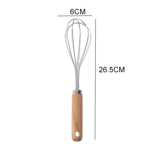 9 pcs Kitchen Gadgets & Kitchen Tool Gift Set Kitchen Tools and Gadget Set Stainless Steel Utensils set with Wood handle