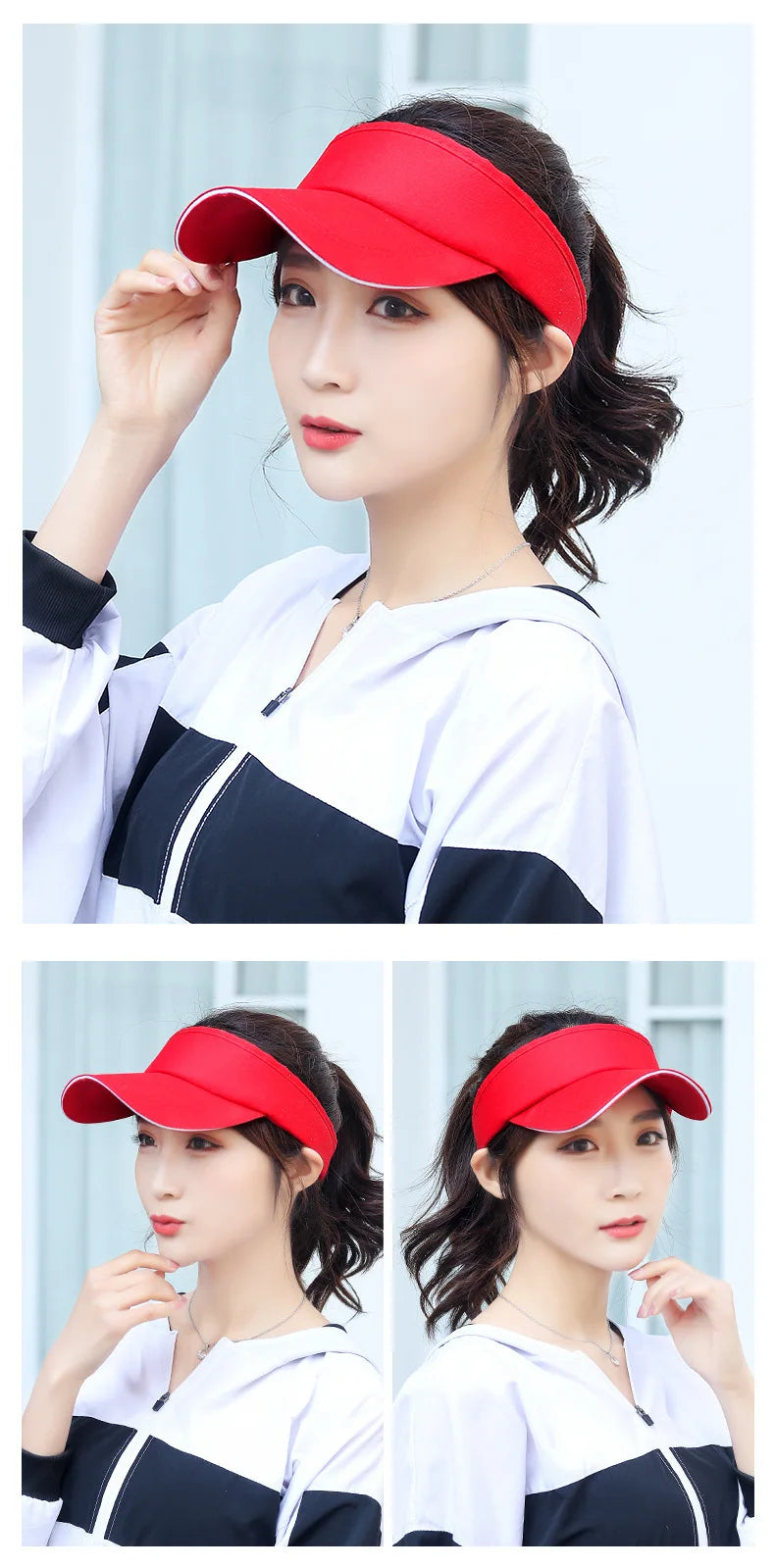 Summer Breathable Air Sun Hats Men Women Adjustable Visor UV Protection Top Empty Patchwork Sports Golf Running Sunscreen Cap