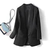 X818 # Best-selling Spring Autumn Women Jackets Elegant Temperament Solid Color V-Neck Long Sleeve Suit Blazers for Women