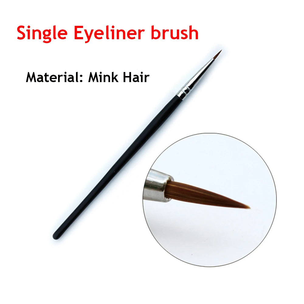 Beauty Makeup Brushes Fine Eyebrow Cream Brush Eyeliner Pen Black Eyeliner Brush Mink Hair