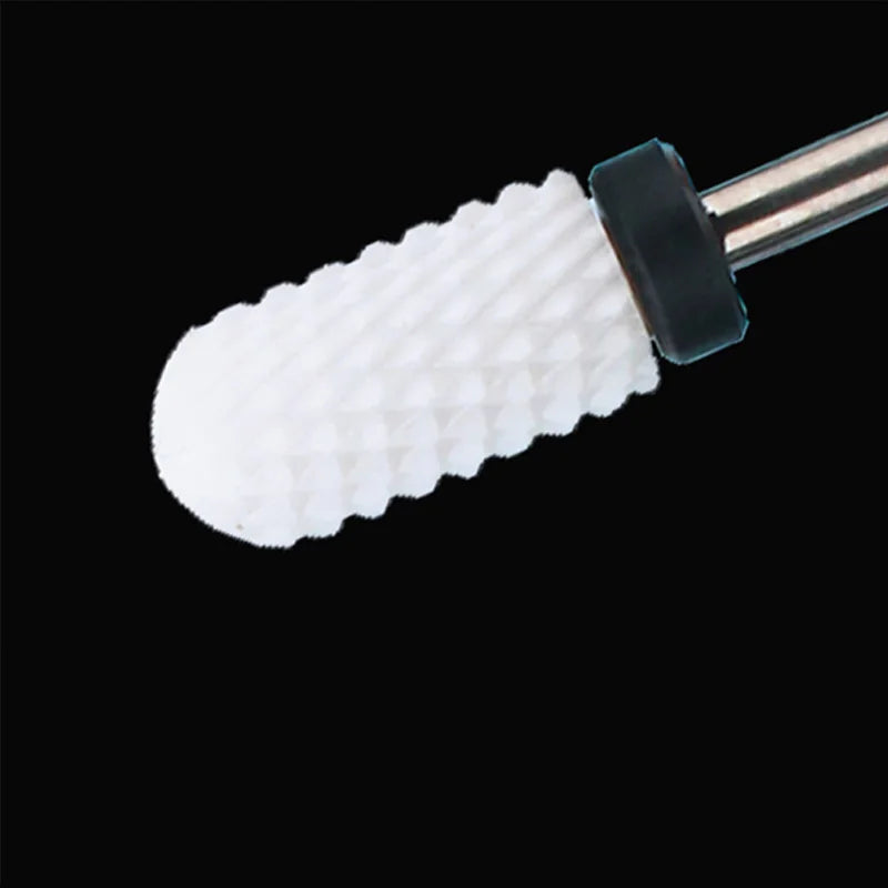 Ceramic Nail Drill Bit Milling Cutter for Electric Manicure Drill Bits Flame Corn Files for Pedicure Machine Polish Accessory
