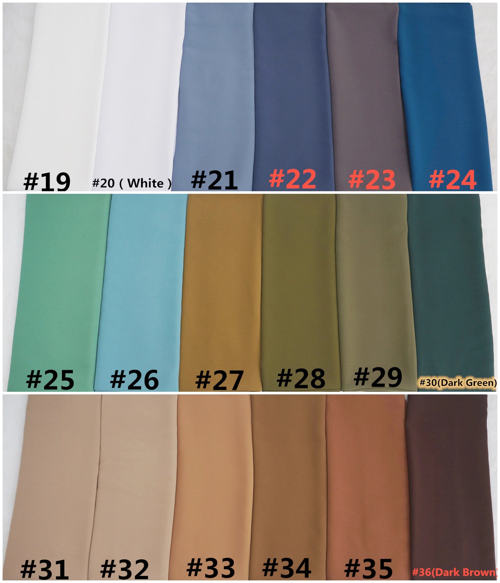 2021 Monroe Chiffon Hijab Solid Color Silk Scarf Gift Set Summer Satin Edge Scarf White Chiffon Hijab