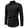 Liu Ming Custom Wholesale Spring Summer Men Clothes Polyester Cotton Long Sleeve Casual Slim Business Collar Shirt Blouse