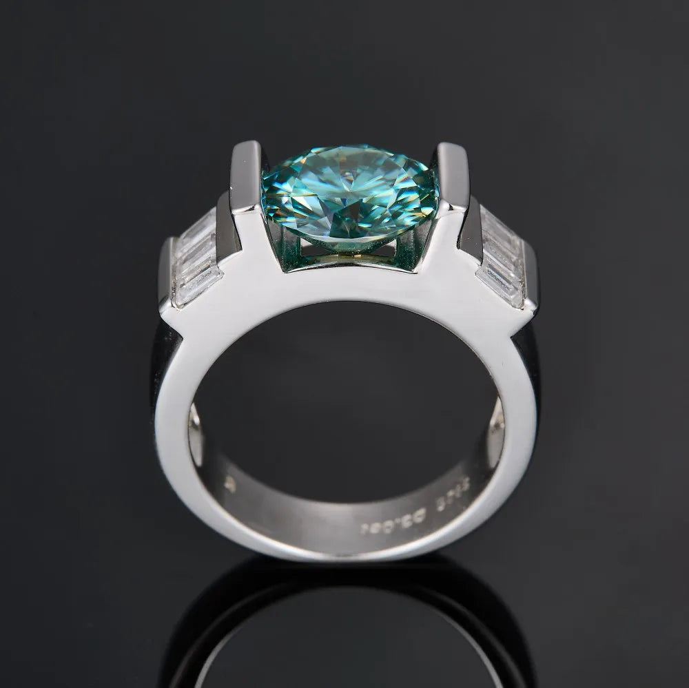 Luxury Premium S925 Sterling Silver Men's Ring Wedding Proposal Luxury Jewelry Simple Rings for Girls