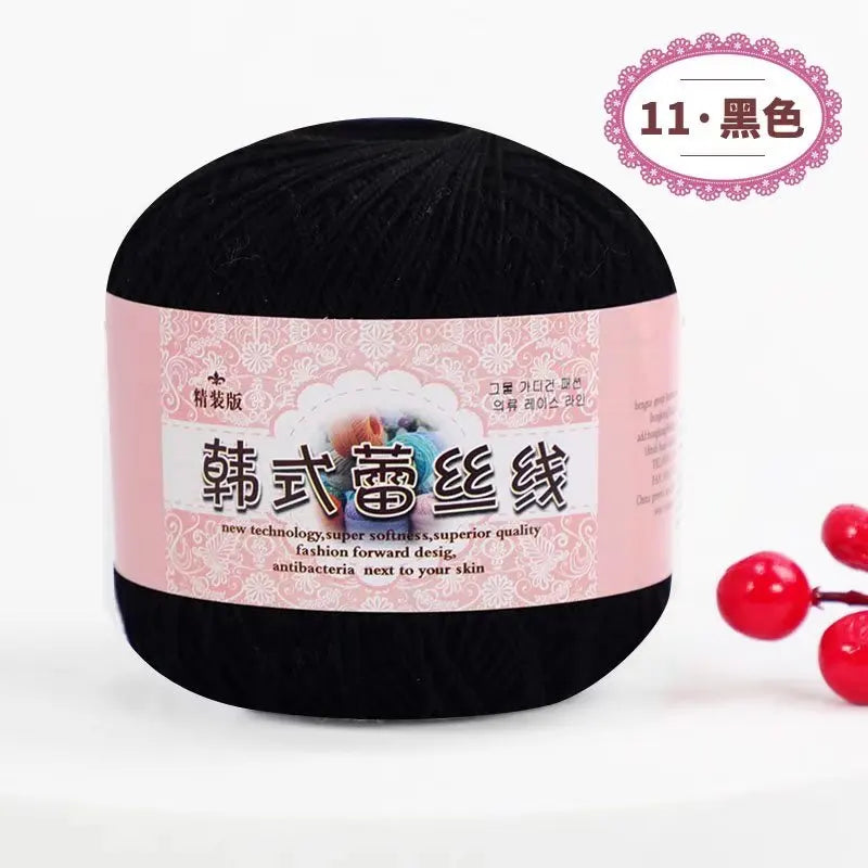 Korean Handmade Knitted Sweater Coaster Jacket DIY Baby Pure Cotton Yarn Carded Dyed Anti-Pilling