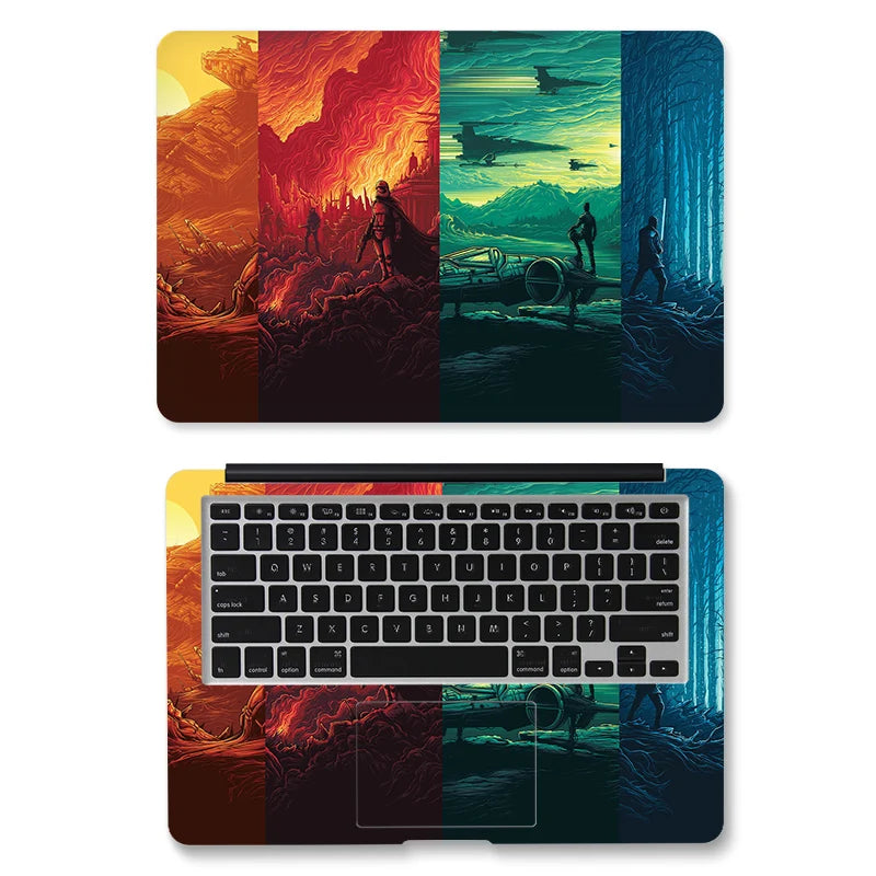 DIY Left Right Brain Laptop Skin Laptop Sticker 12/13/14/15/17 inch Laptop for Air/Pro 13 Dell Lenovo HP Laptop Skin Decorat