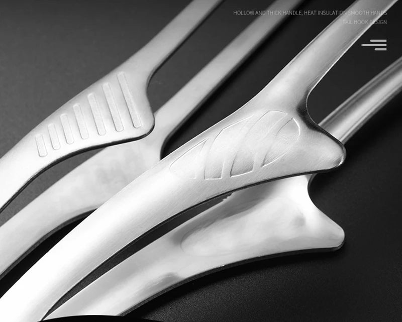 430 Stainless Steel Food Tongs Korean Barbecue Bbq Steak Clip Multi-purpose Food Clips Kitchen Gadgets Barbecue Accessories