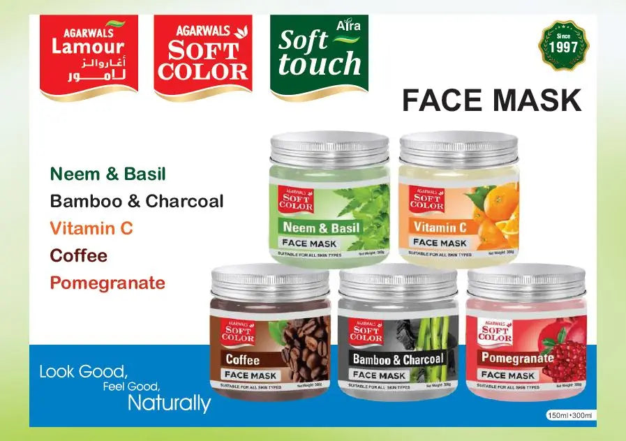 Premium Natural Extracts Enriched Herbal Face CreamMask Moisturizing Skin Brightening Travel Size
