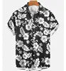Full Printing Hawaiian Blouse Sublimation Summer Wear Casual Digital Print Button up Short Sleeve Men's Beach Hawaiian Shirts