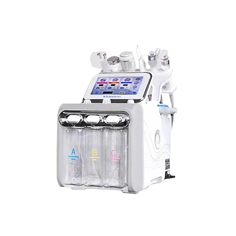 Best Selling  Hydra 6 In1 H202 Beauty Machine with Dual Powerful Pumps Facial Machine Smart Skin