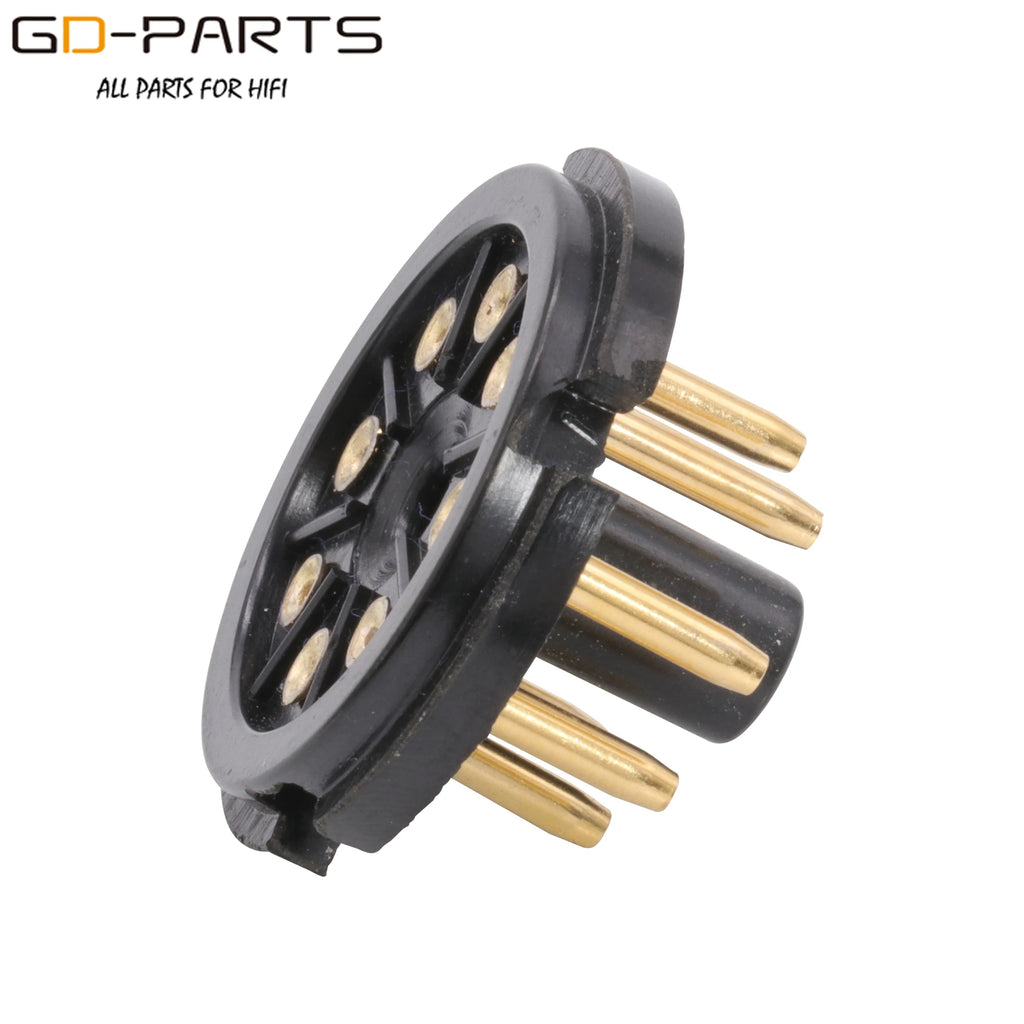 OCTAL TUBE BASE 8pin Vacuum Tube Sockets Base For Hifi Audio Vintage Tube AMP Gold Tin Plated