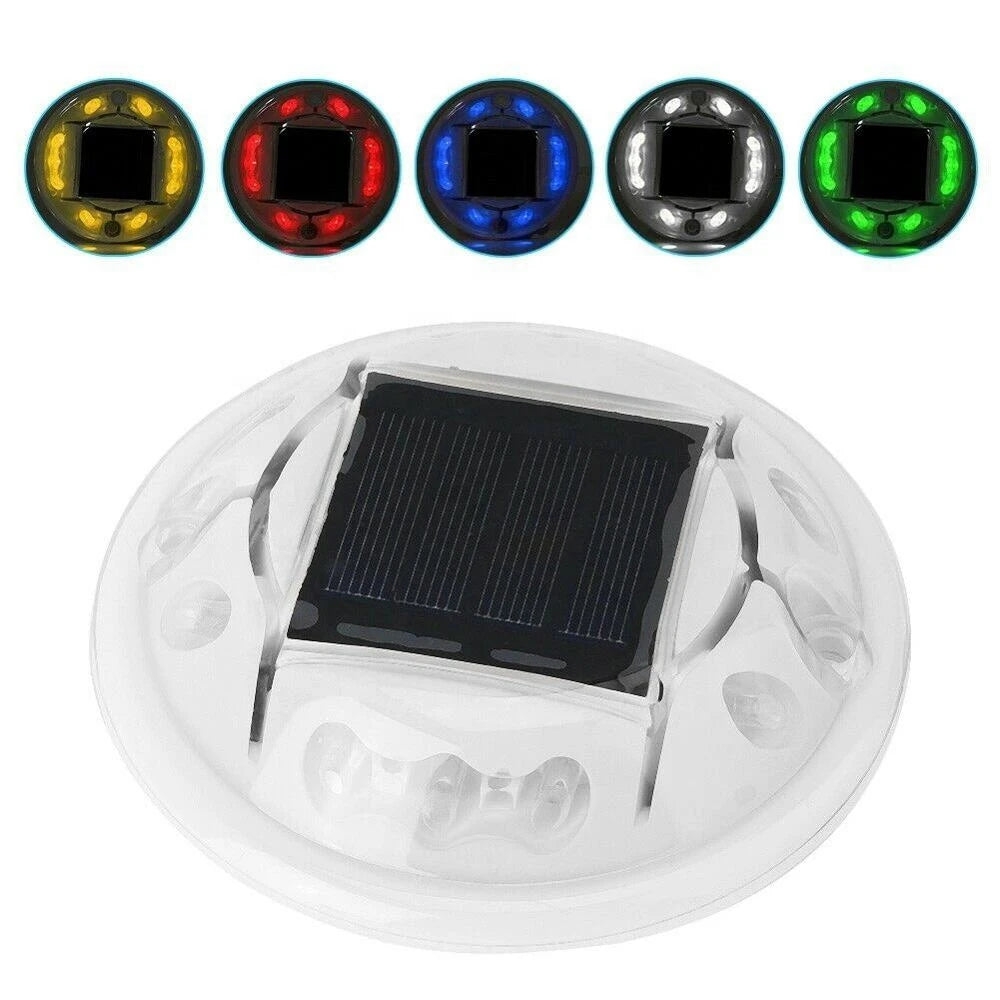 IP65 Solar Deck Lights Driveway Dock LED Light Outdoor Waterproof Road Stud for Step Sidewalk Stair Garden Pathway Yard
