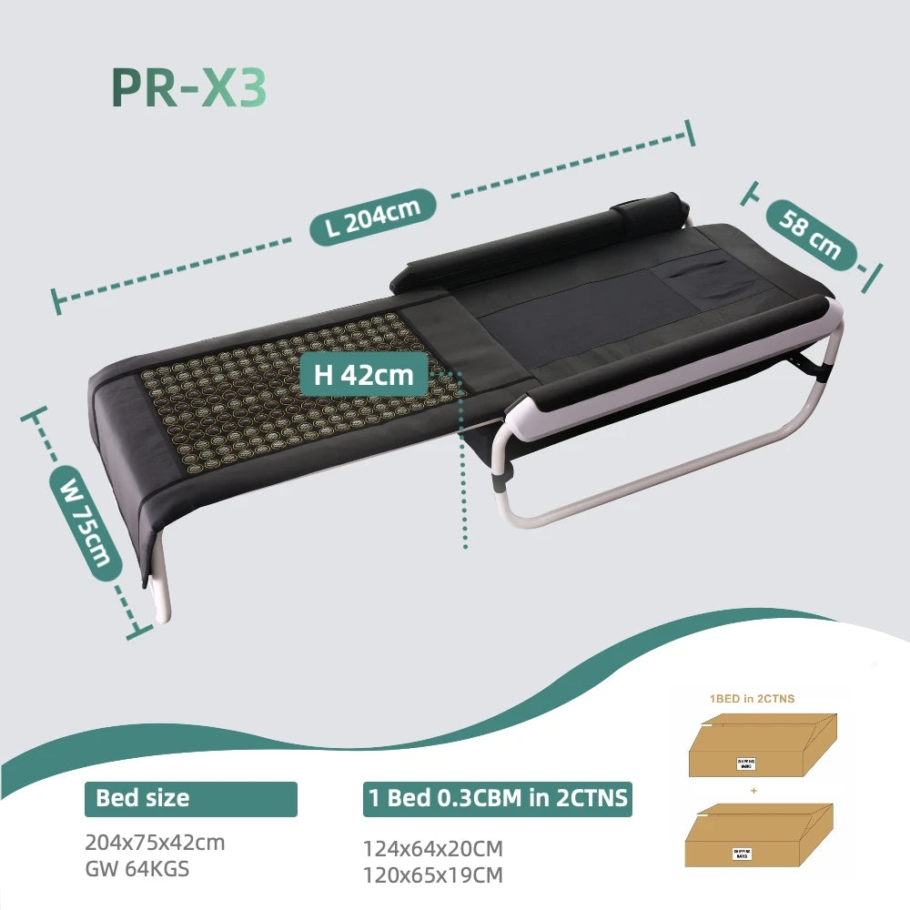 USA Portable Jade Massage Bed with Folding Design and Infrared Heating System for Wellness and Spa Centers