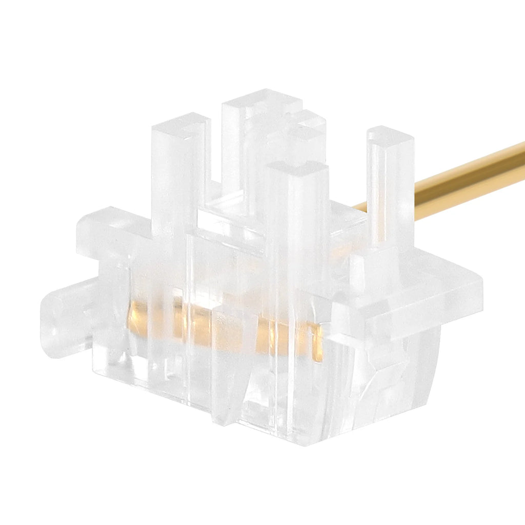 DUROCK Piano Plate Mount Stabilizers 2u 6.25u 7u Panda Stabilizer Gold-plated Wire Plate Stabs Smokey Clear Keyboard Stabilizers