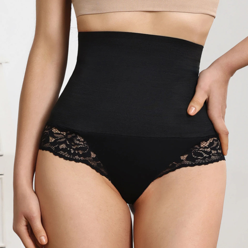 Women's Cross-Border Mid-Waist Lace Body Shapers Firm Tummy Control Underwear Pants with Hip Lift Everyday Style