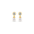 Luxury Gold Diamond Drop Earrings With Intricate Detailing For High End Fashion And Occasions From India