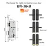 Tediton Smart Locks for Front Door Digital Electric Keyless Aluminum Alloy Fingerprint Tuya Smart Door Lock