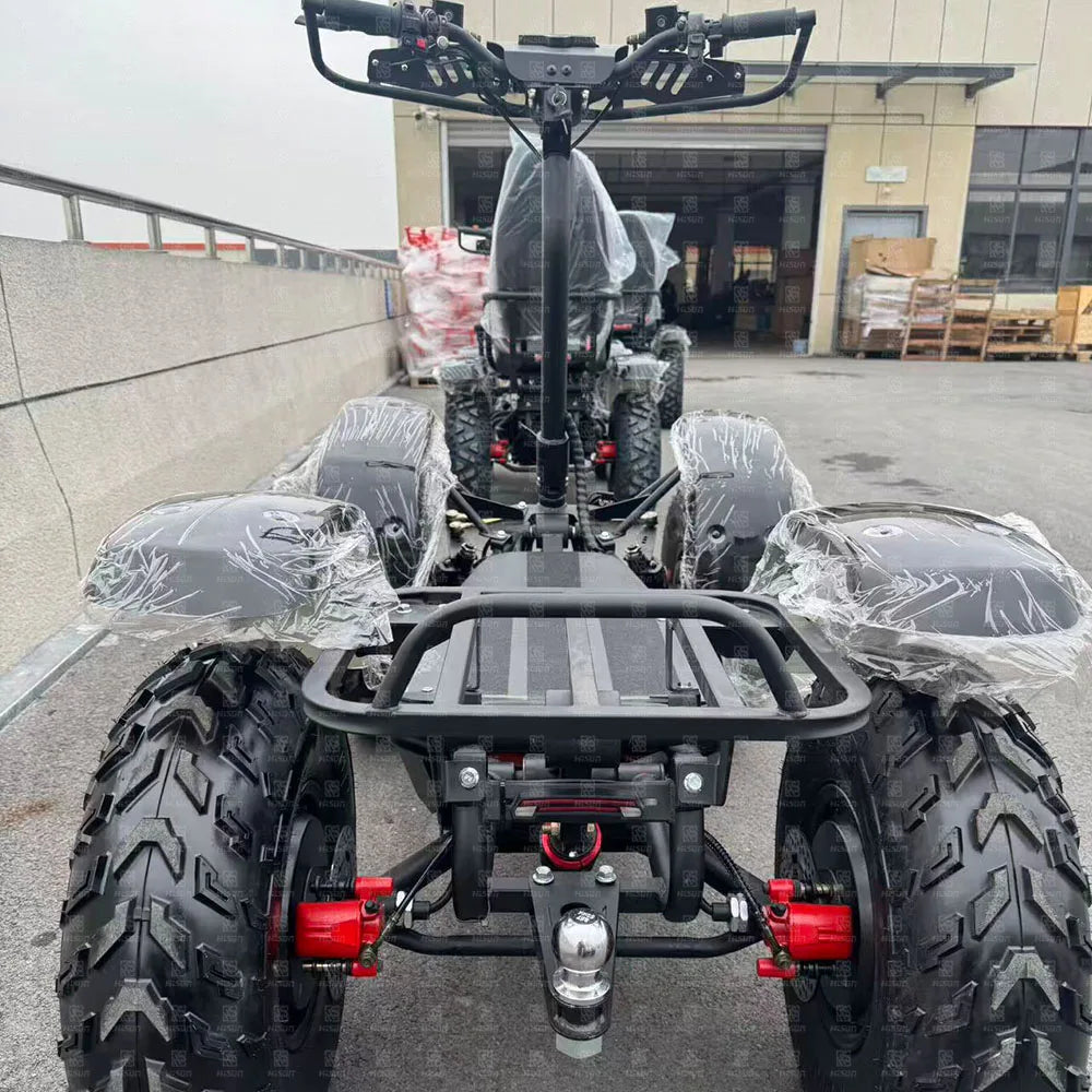Off-Road Electric ATV 4WD 6000W 50Ah Battery 75km/h All Terrain Scooter Rugged Tires Powerful Outdoor Adventure Ride