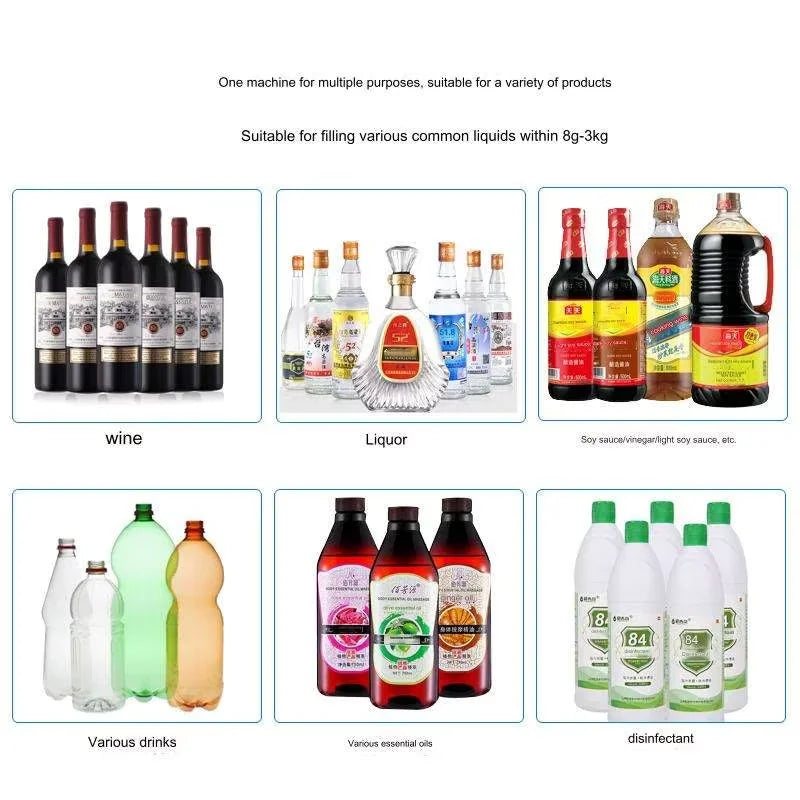 3.2L/min Weighing Perfume Filling Machine Automatic Diaphragm Pump Bottling Machine Olive Oil Filling Machine Liquid
