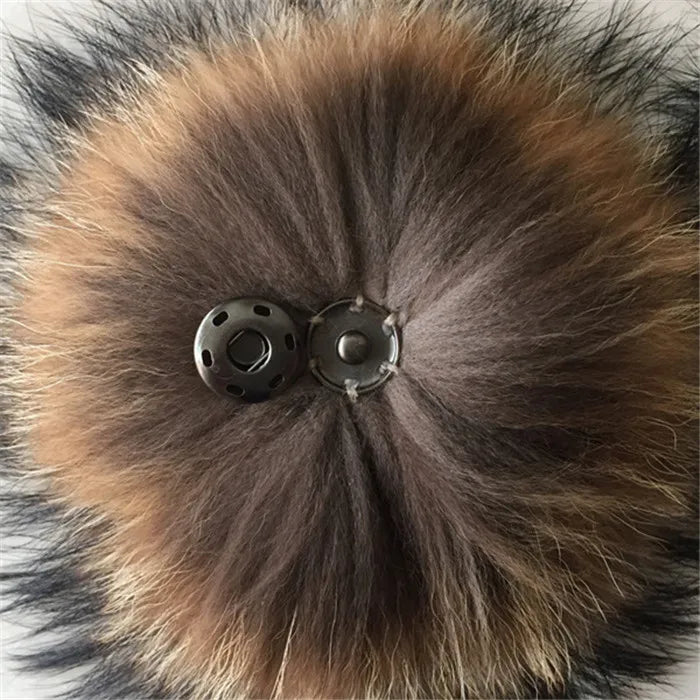 Wholesale Price Real Fur Pom Poms for Hats Real Mink Hair Fox Fur Nature Colors Custom Colors