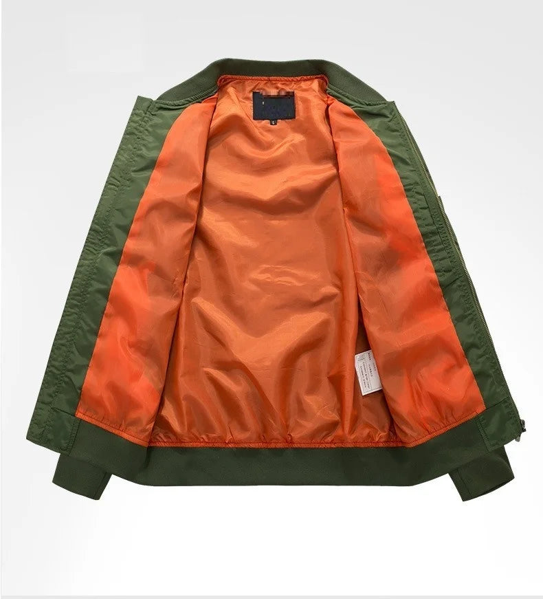 Spring Autumn Bomber Jacket Men's Fashion Thick Warm Military Motorcycle Jackets Men Flight Ma-1 Pilot Air Force Brand Coat
