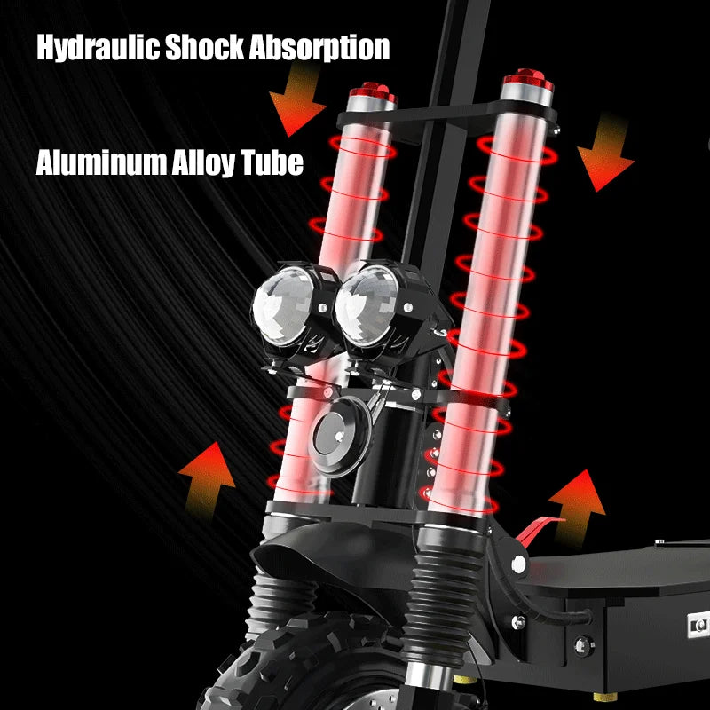 Single/Dual Motor Electric Scooter for Adults Max Speed 85km/h 500-6000W 30-100KM Range Foldable E-Scooter 10inch 11inch Tire