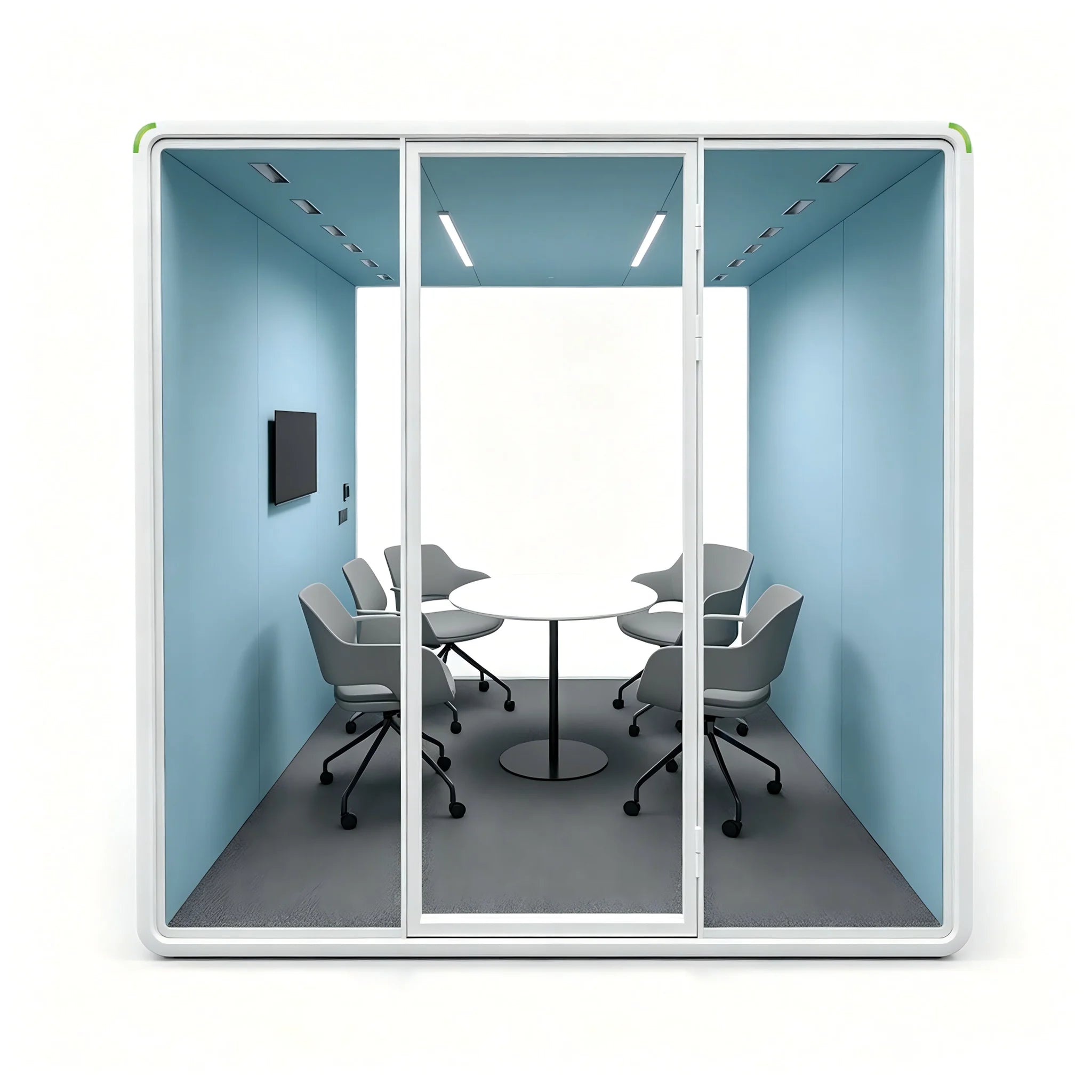 6 Person Acoustic Office Pod Silent Meeting Room Soundproof Cabin Workspace Pod Recording Booth Soundproof