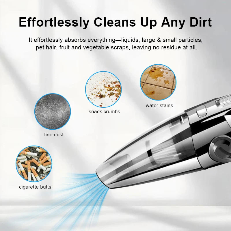 Custom Cordless Handheld Car Vacuum Cleaner Mini Professional Dust Blower Rechargeable High Power Vacuum Cleaner for Home Use