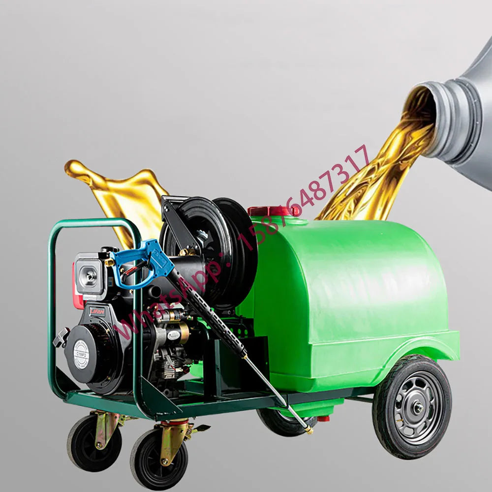 160L Electric Start Diesel Gasoline High Pressure Washer, Suitable for Roof Floor