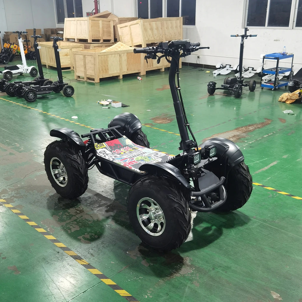8000w Escooter off Road Mountain 21inch ATV Foldable Adult Mobility Scooters Electric 4 Wheel Heavy Duty