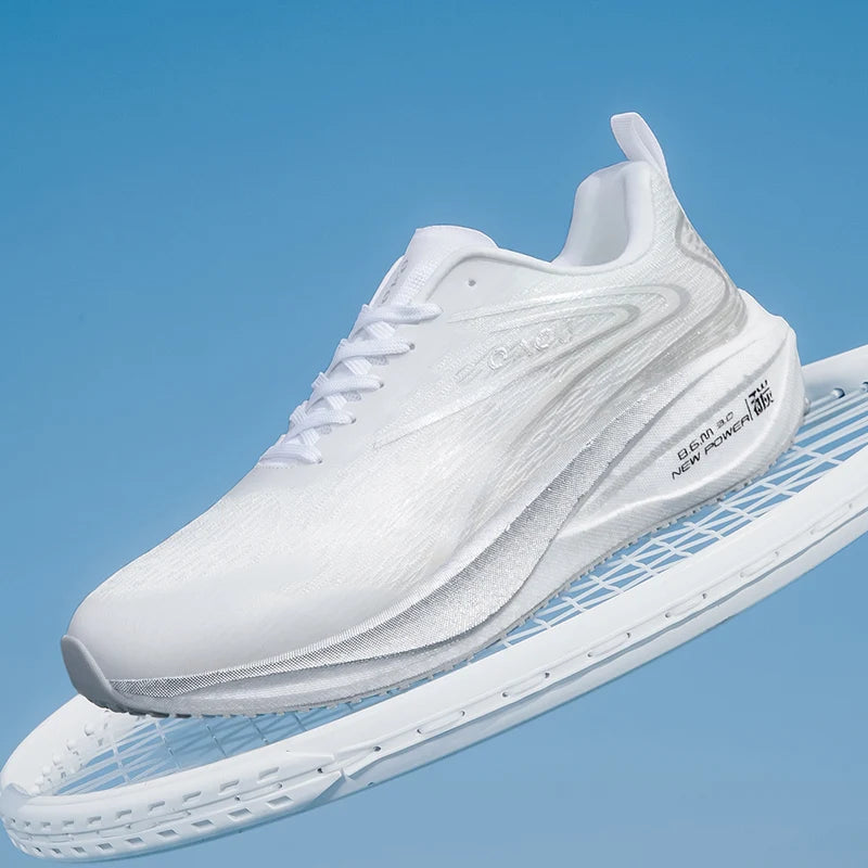 Men's Lightweight Road Running Sneakers Low-Top Track Trail Athletic Shoes Breathable Air Mesh EVA Minimal Design for Stretch