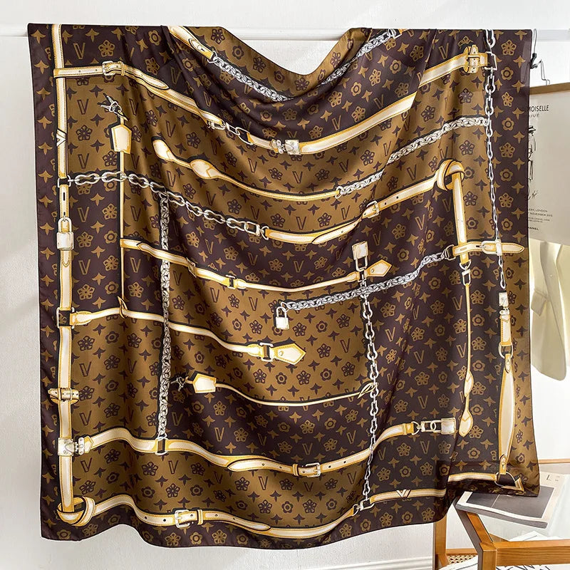 Wholesale High Quality Hot Women Square Scarf Shawls Designer Large Printed Muslim Scarves With 24 Available Patterns