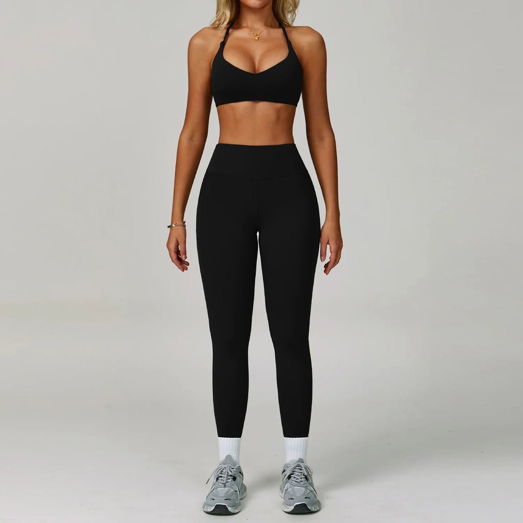 2025 New Butt Lift Sportswear Gym Athletic Yoga Sexy Plus Size Running Training Women's Workout Set