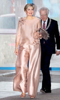 Mother of the Bride Dresses for Wedding Pant Suits Handmake flowers Formal customsized vestido de madrinha farsali