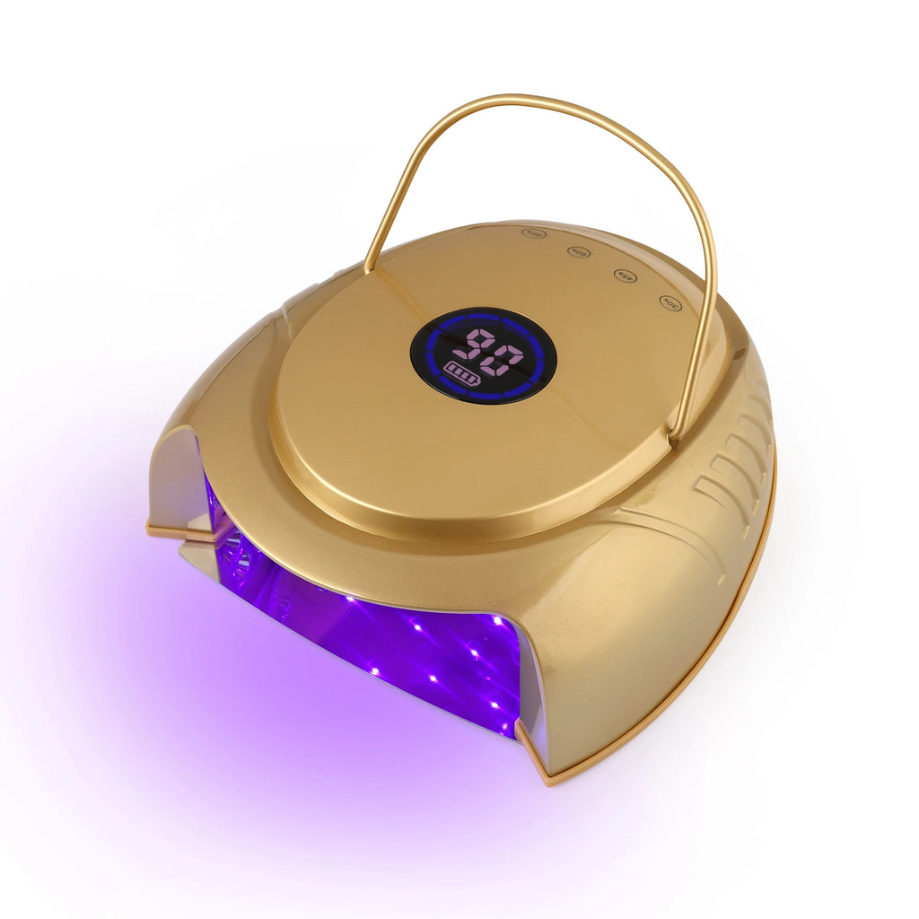 Large Space 64 Watts Long-lasting Portable Rechargeable Cordless LED UV Nail Gel Lamp for Pedicure Use
