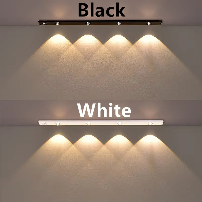 Ultra-thin Cat's Eye Hill Light Bar Human Motion Sensor Light Closet Wine Cooler Cabinet Lights