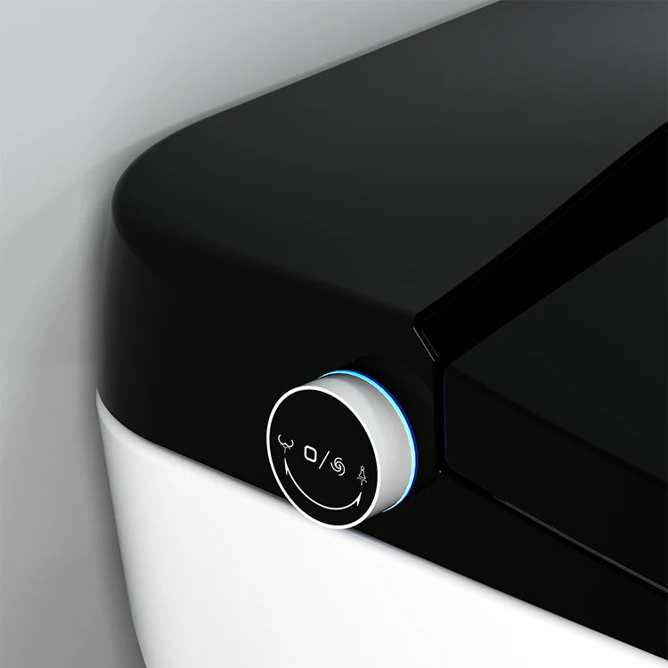 Automatic flushing without water tank integrated black electronic intelligence