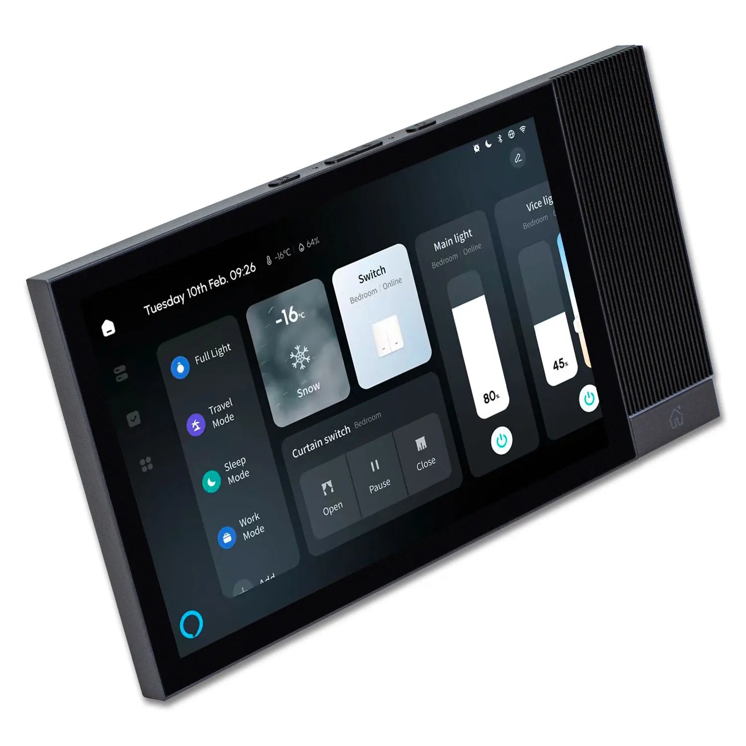 Tianlai MAX8 Wall Amplifier Smart Home Devices Touch Control Panel Home Zigbee Electric 2 Way Smart Switch