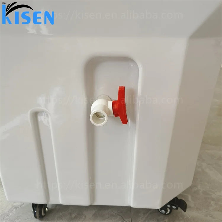 Kisen Good Quality Beauty Shop Furniture Portable 60L Water Tank Height Adjustable Hair Washing Sink Pipeless Shampoo Basin Bowl