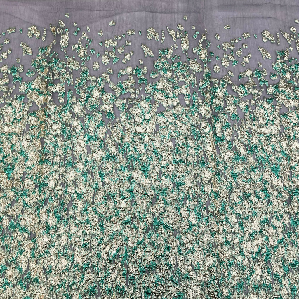 Organza Jacquard Fabric for Women's Dresses New Breathable Embroidery Cloth Decoration Woven Yarn Dyed Pattern for Boys Girls