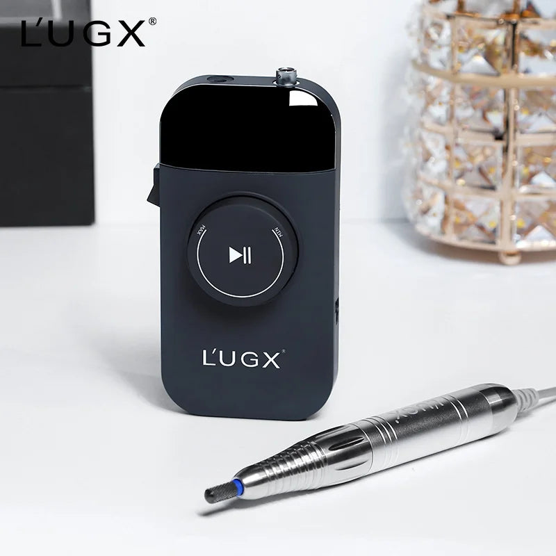 LUGX 35000rpm Wireless Nail Polisher Portable Cordless Brushless Motor Rechargeable Electric Professional Nail Drill Machine