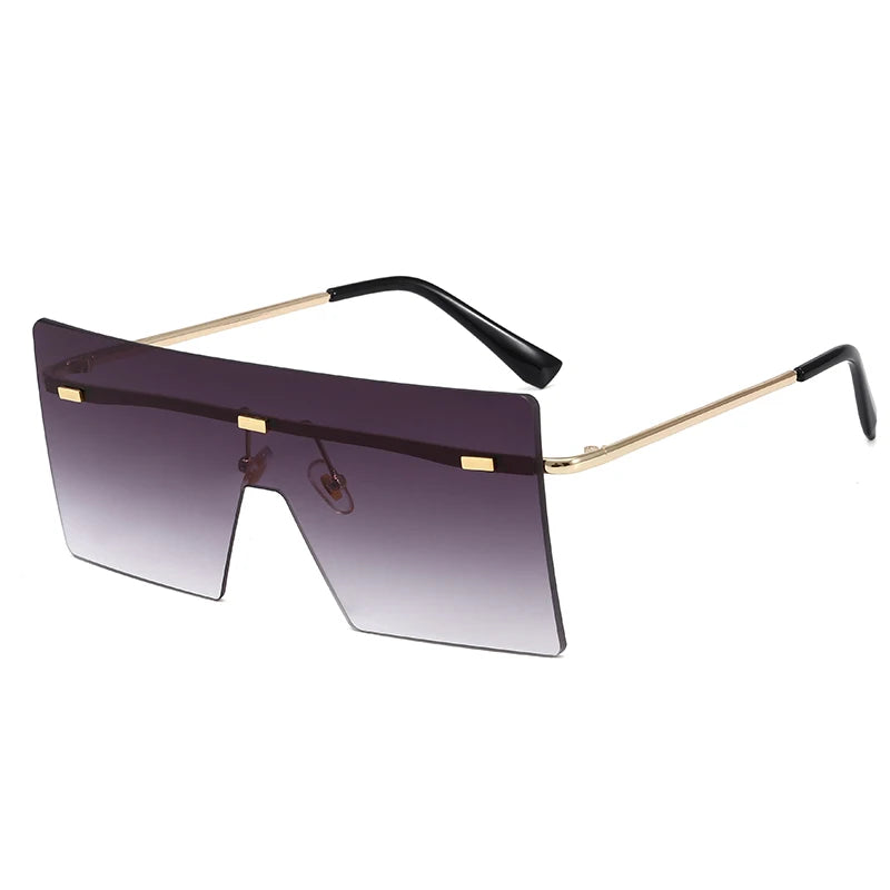 Superhot Eyewear 10239 Fashion Women Sun Glasses Oversized Square Rimless Sunglasses