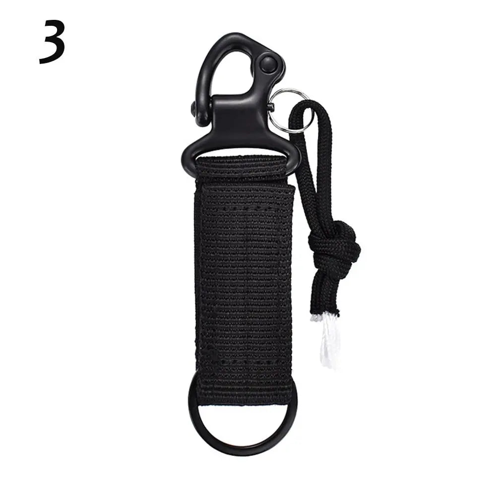 Clasp Outdoor Water Bottle Hanger Webbing Backpack Strap Quickdraw Carabiner Camp Holder Hooks Belt Clip Camping Accessories