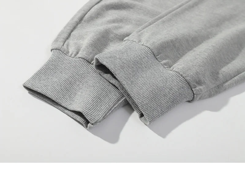 Vintage Sports Sweatpants Spring Autumn New Cotton Brown Joggers Fitness Casual Pencil Pants Loose Home Comfortable Sweatpants